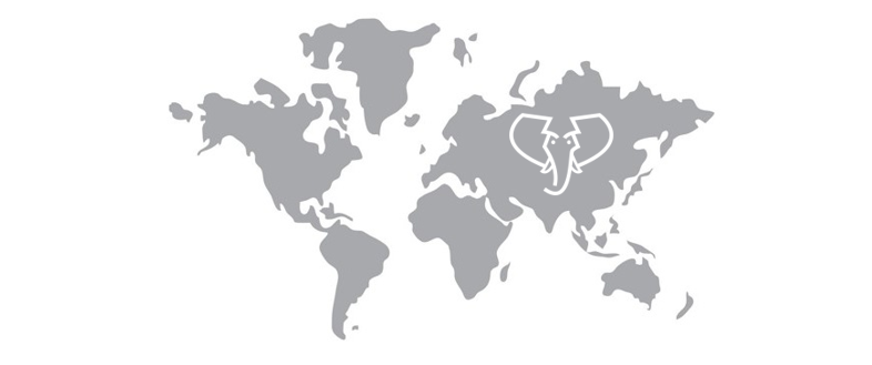 World map Hansken with logo