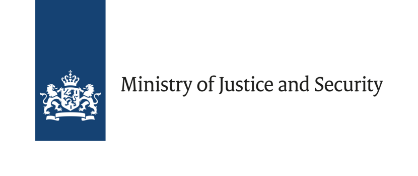 Logo Ministry of Justice and Security ENG
